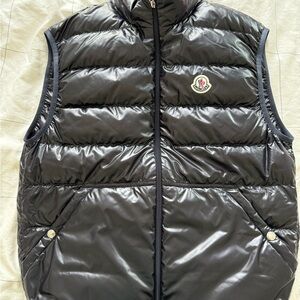 Moncler Shiny Blue Quilted Vest- Brand New